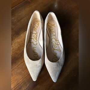 Sam Edelman Tan Leather Pointy Toe Flats